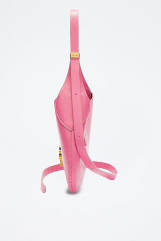 ##Sac bandoulière en cuir - Rose