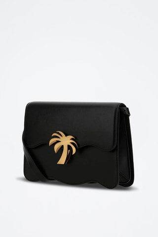 ##Sac bandoulière en cuir - Noir