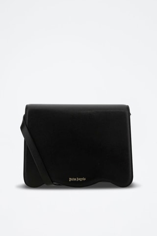 ##Sac bandoulière en cuir - Noir