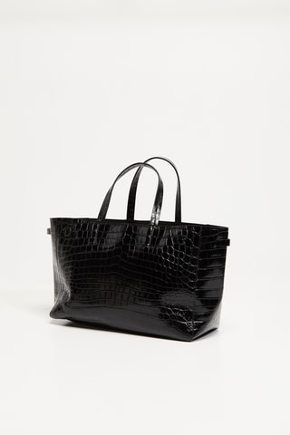 ##Cabas en cuir - Noir