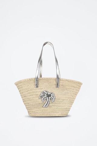 ##Cabas - Beige et argenté