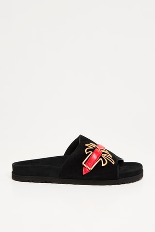 ##Mules en cuir - Noir