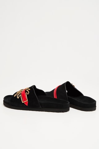 ##Mules en cuir - Noir