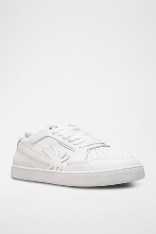 ##Baskets en cuir - Blanc