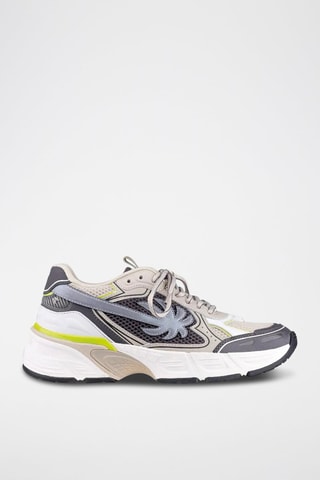 ##Baskets en cuir - Gris