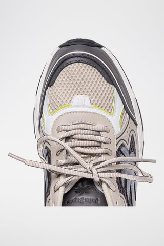 ##Baskets en cuir - Gris