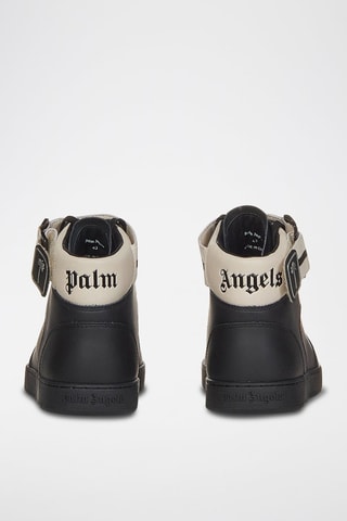 ##Baskets montantes en cuir - Noir