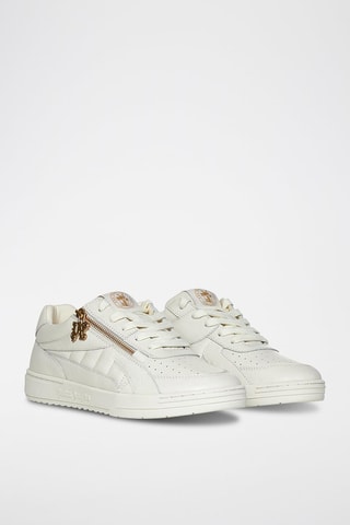 ##Baskets en cuir - Blanc