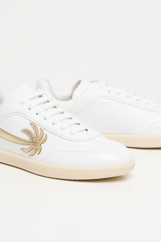 ##Baskets en cuir - Blanc