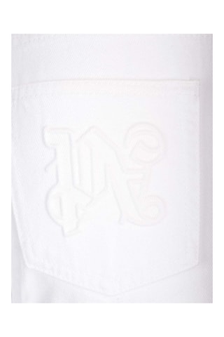 ##Jean straight - Blanc