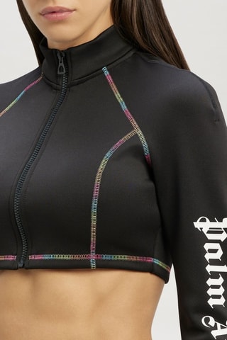 ##Crop-top de surf - Noir et blanc