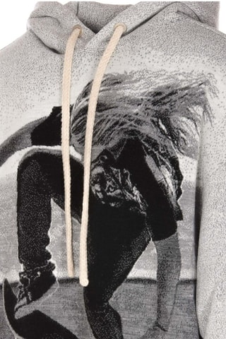 ##Sweat à capuche - Gris clair chiné