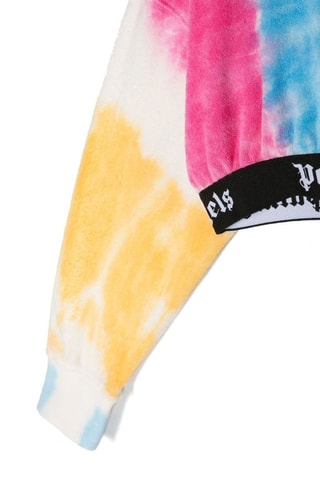 ##Sweat à capuche tie and dye - Jaune et blanc