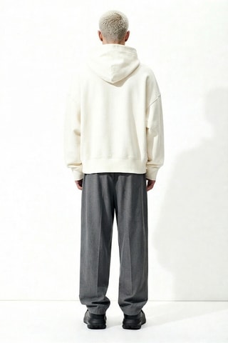 ##Sweat à capuche - Ecru