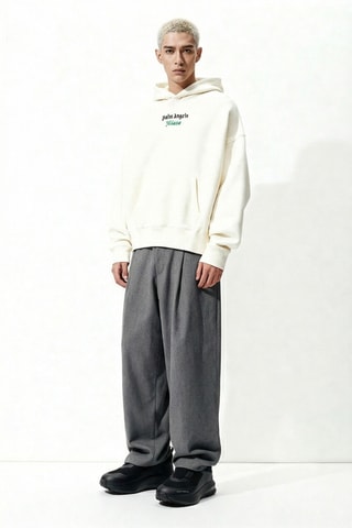 ##Sweat à capuche - Ecru