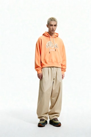 ##Sweat à capuche - Orange