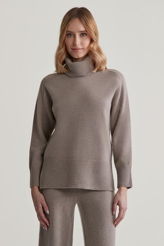 Maglia in lana e cashmere - Grigio