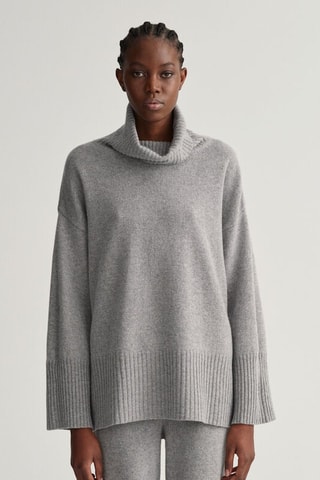 Maglia in lana e cashmere - Grigio chiaro