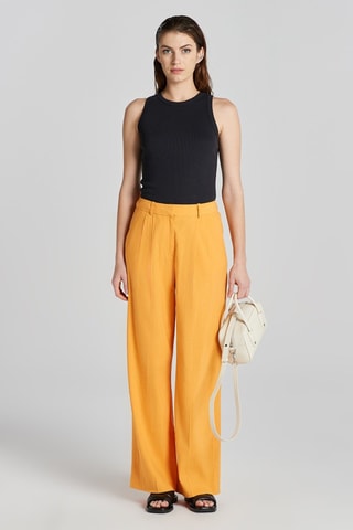 Top slim senza maniche - Nero