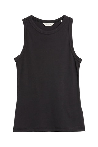 Top slim senza maniche - Nero