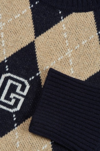 Maglia regular in lana - Navy