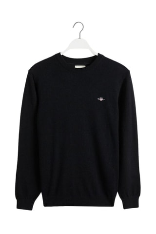 Maglia regular in lana - Nero