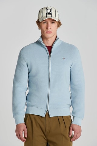 Cardigan regular - Azzurro