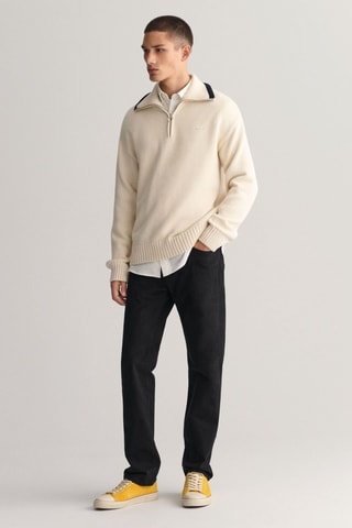 Maglia relaxed in lana - Crema