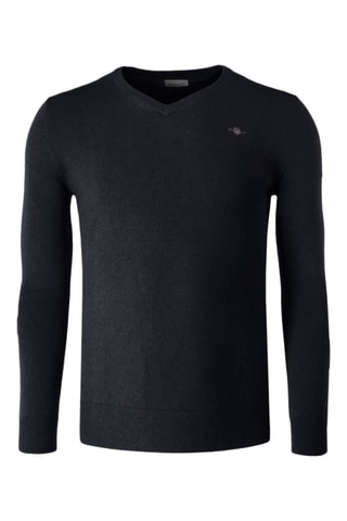 Maglia regular in lana - Blu scuro