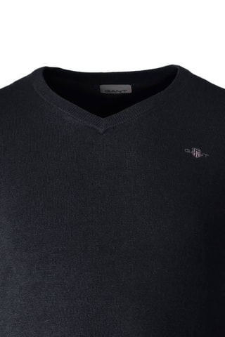 Maglia regular in lana - Blu scuro