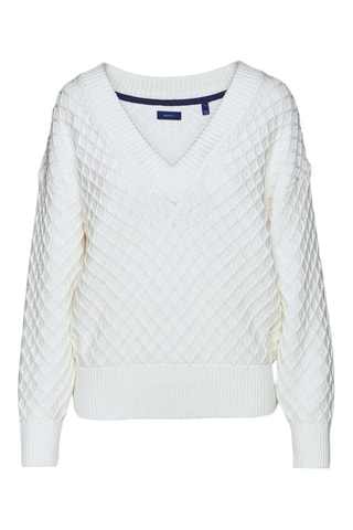 Maglia oversize in cotone bio - Ecrù