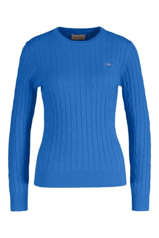 Maglia slim in cotone bio - Blu chiaro