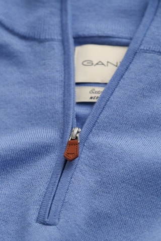 Maglia regular in lana merino - Azzurro