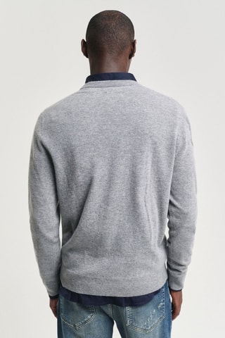 Maglia regular in lana - Grigio
