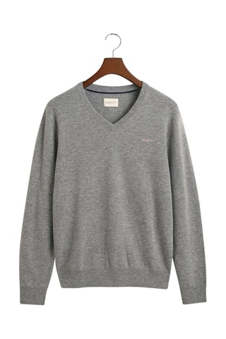 Maglia regular in lana - Grigio