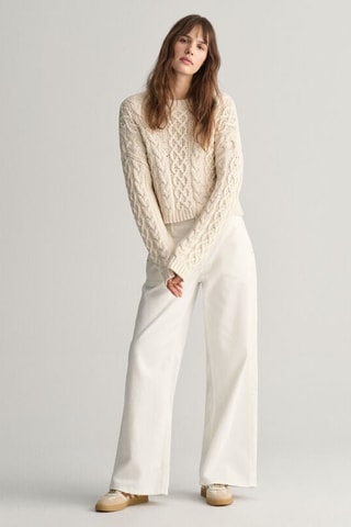 Maglia relaxed in cotone bio - Ecrù