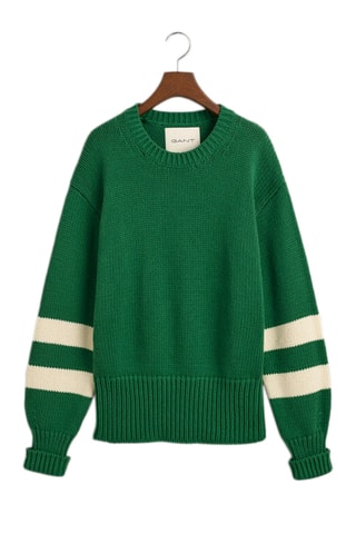 Maglia relaxed in lana merino - Verde