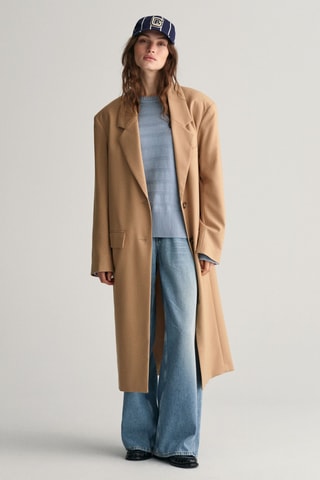 Maglia relaxed in cotone bio - Azzurro