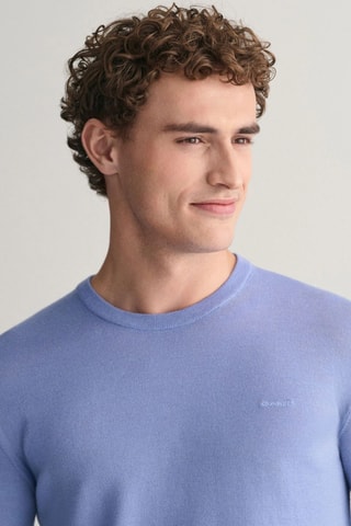 Maglia in lana merino - Azzurro