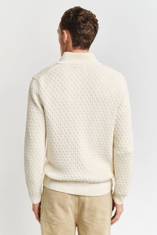 Maglia regular in cotone bio - Crema
