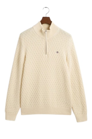 Maglia regular in cotone bio - Crema