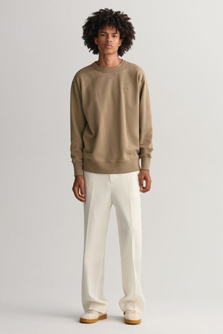 Felpa relaxed in cotone bio - Taupe