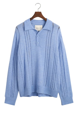 Maglia relaxed in lana - Blu chiaro