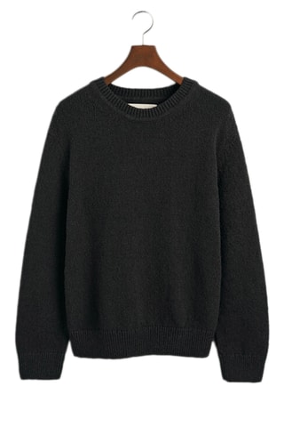 Maglia relaxed in cotone bio - Nero