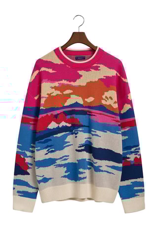 Maglia oversize in cotone bio - Multicolore