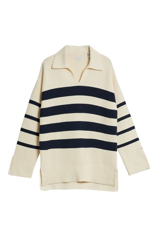 Maglia relaxed - Crema