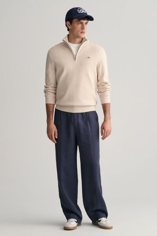 Maglia regular in cotone bio - Beige