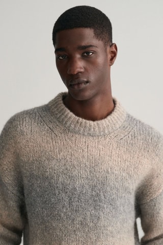 Maglia relaxed in lana - Grigio