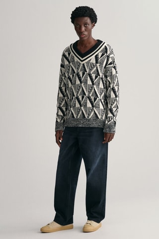 Maglia in lana - Nero e bianco