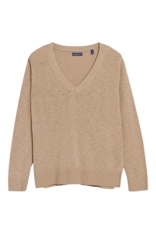 Maglia in lino e seta - Beige